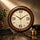 Heritage Dynamite Plain Wall Clock 22 Inch CLK-042_C – Classic Wooden Finish Large Analog Wall Clock