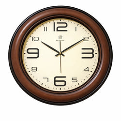 Heritage Dynamite Plain Wall Clock 22 Inch CLK-042_C – Classic Wooden Finish Large Analog Wall Clock