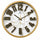 Heritage Nova 3D Wall Clock 15 Inch CLK-045_A – Modern Gold Frame Marble Effect Decorative Analog Wall Clock