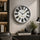 Heritage Nova 3D Wall Clock 15 Inch CLK-045_B – Modern Silver Frame Marble Effect Decorative Analog Wall Clock