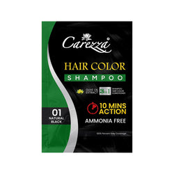 Carezza  Hair Color Shampoo Black 25g