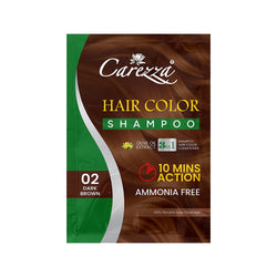 Carezza  Hair Color Shampoo Dark Brown 25g