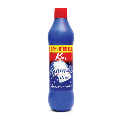 King Chamak Blue Neel Fabric Whitener Liquid - 33% Extra Free