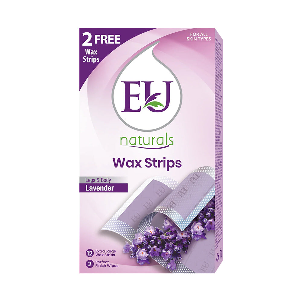 EU Hair Removal Body Wax Strip Lavender (Pack of 12)