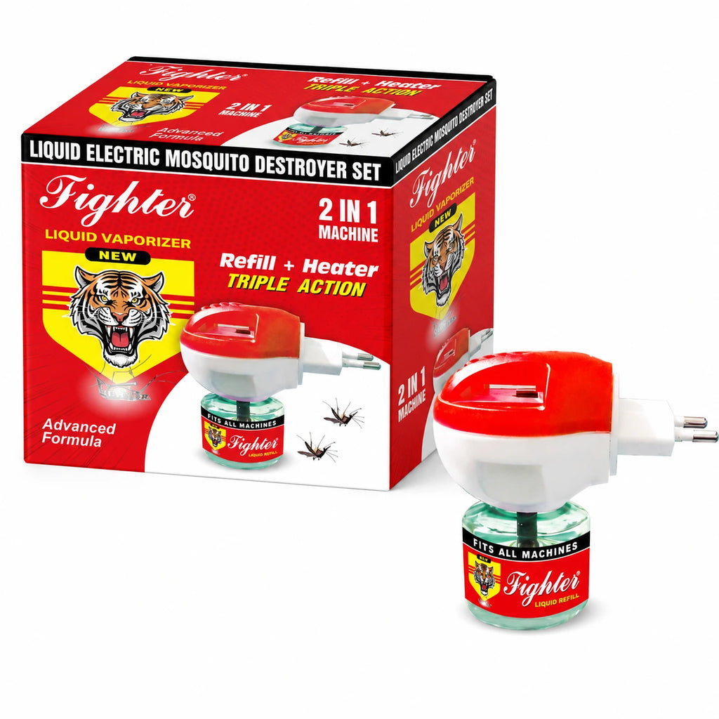 Fighter Liquid Electric Mosquito Destroyer Set 2-in-1 (Heater + Refill)
