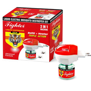 Fighter Liquid Electric Mosquito Destroyer Set 2-in-1 (Heater + Refill) Arey wow
