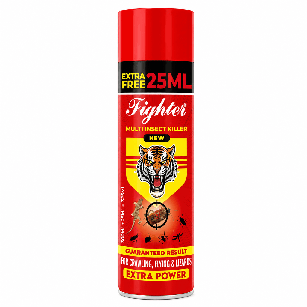 Fighter Multi Insect Killer Spray Extra Power Red 325ml (300ml + 25ml Free) Arey wow