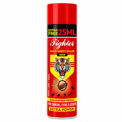 Fighter Multi Insect Killer Spray Extra Power Red 325ml (300ml + 25ml Free)