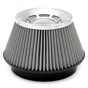 Blitz 6 Inch Air Intake Filter with 3 Inch Converter – Washable High Flow Universal Performance Air Filter