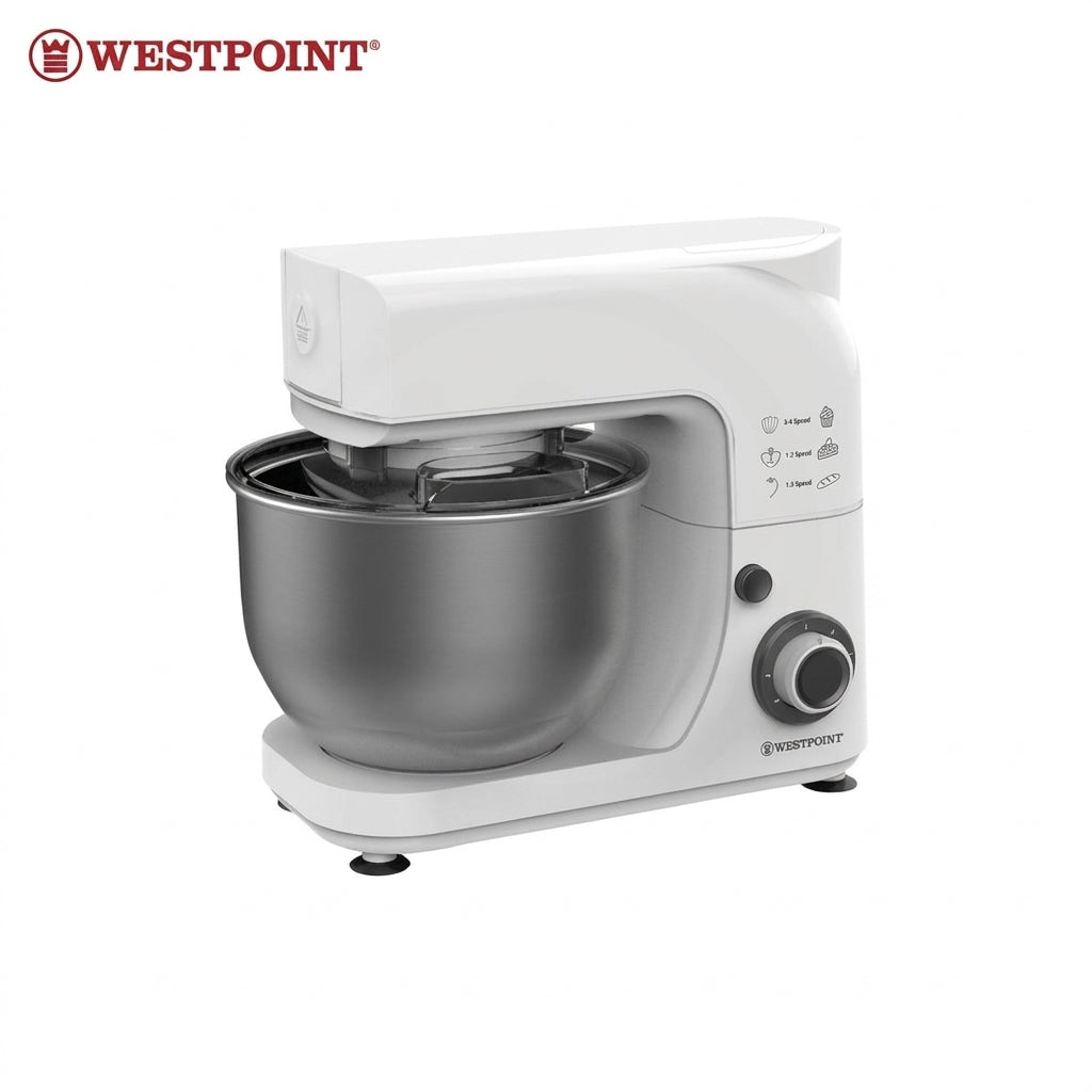 Westpoint Stand Mixer 4.3L Stainless Steel Bowl 1000W Silver - WF-4646