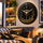 Heritage Little Racer Wall Clock 12.5 Inch CLK-041_A – Premium Black & Gold Lamborghini Inspired Decorative Analog Wall Clock