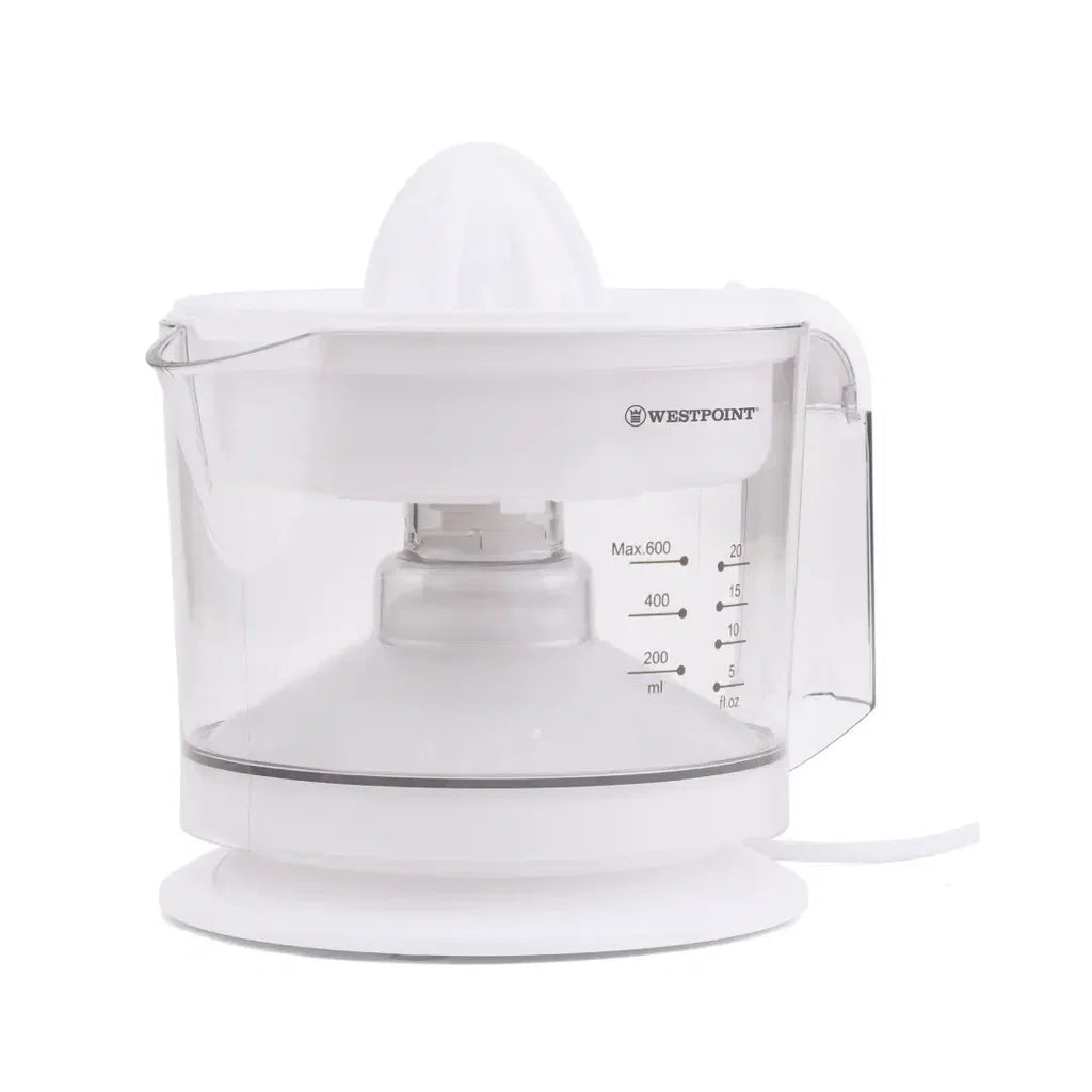Westpoint 600ml Citrus Juicer 25W with Dual Press Cones & Adjustable Pulp Filter - WF-546
