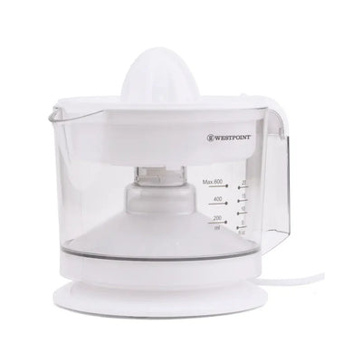 Westpoint 600ml Citrus Juicer 25W with Dual Press Cones & Adjustable Pulp Filter - WF-546