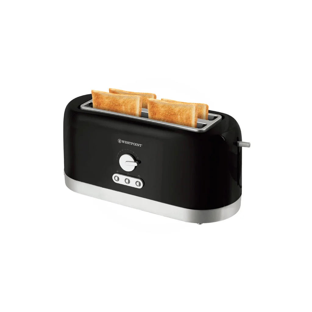 Westpoint 4 Slice Pop-Up Toaster 1400W WF-2528 – Wide Slots, Browning Control, Reheat & Defrost