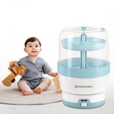 Westpoint Compact Baby Bottle Sterilizer 500W with Fast 8-Minute Sterilization - WF-330