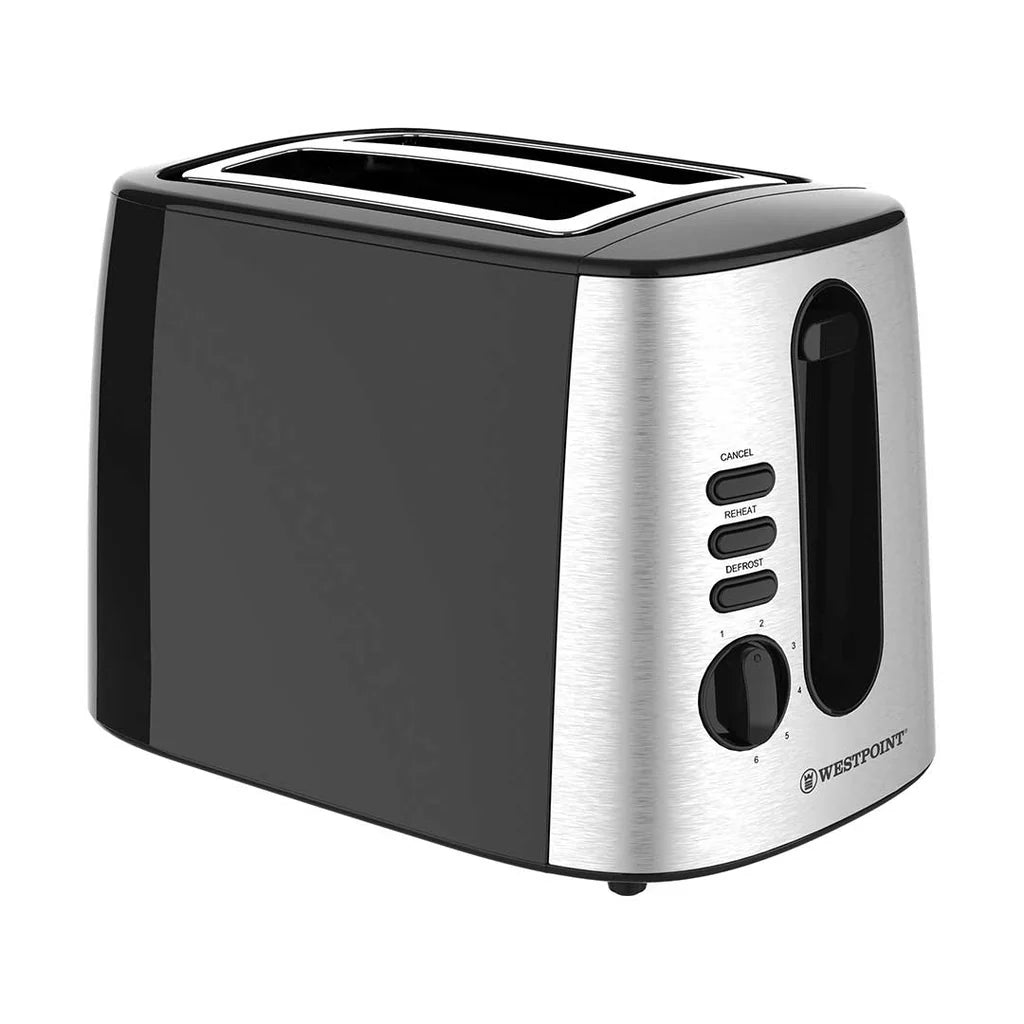 Westpoint 2 Slice Pop-Up Toaster 860W WF-2561 – Wide Slots, Browning Control, Reheat & Defrost