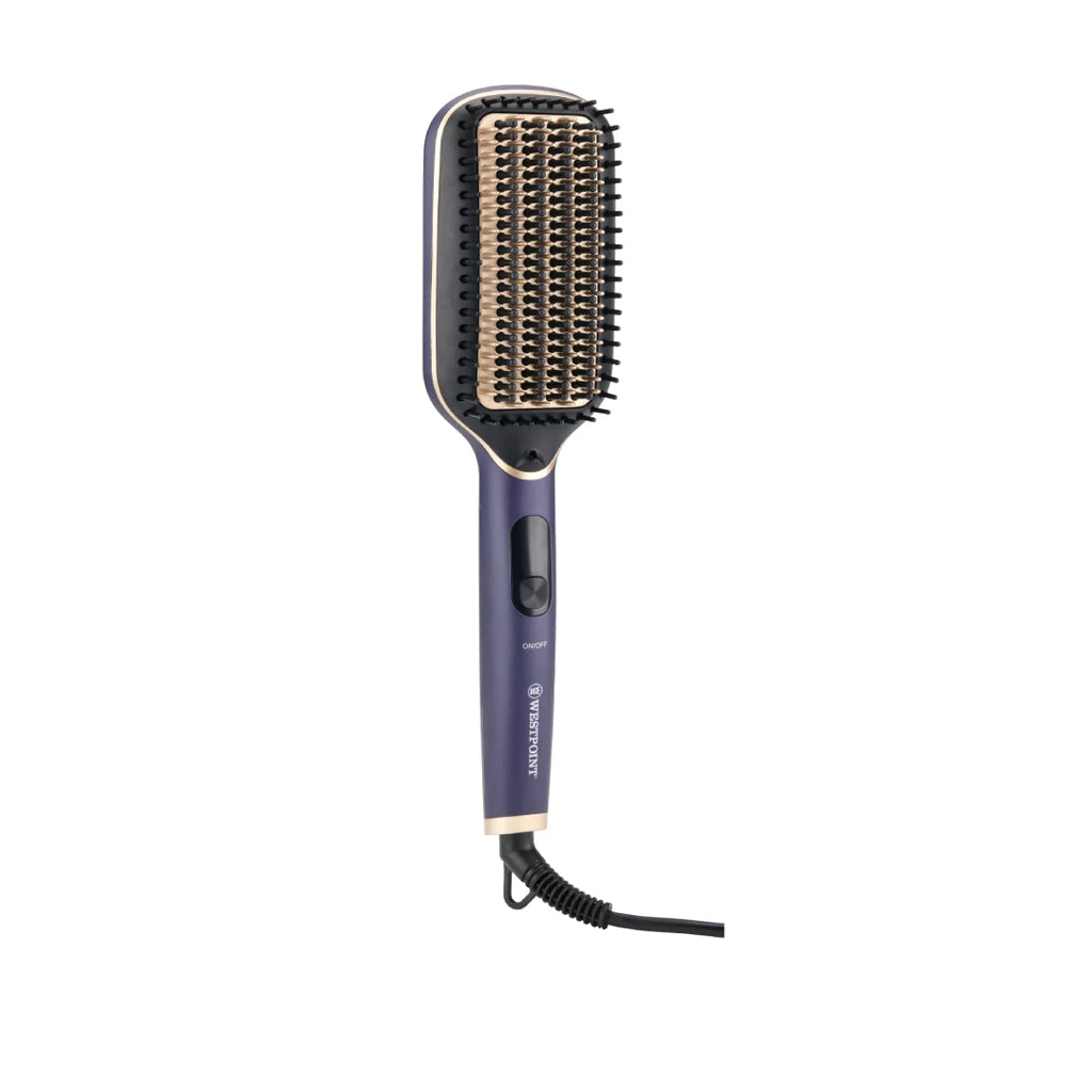 Westpoint Hair Straightening Brush 65W with Ceramic Coating & 5 Temperature Settings - WF-6810
