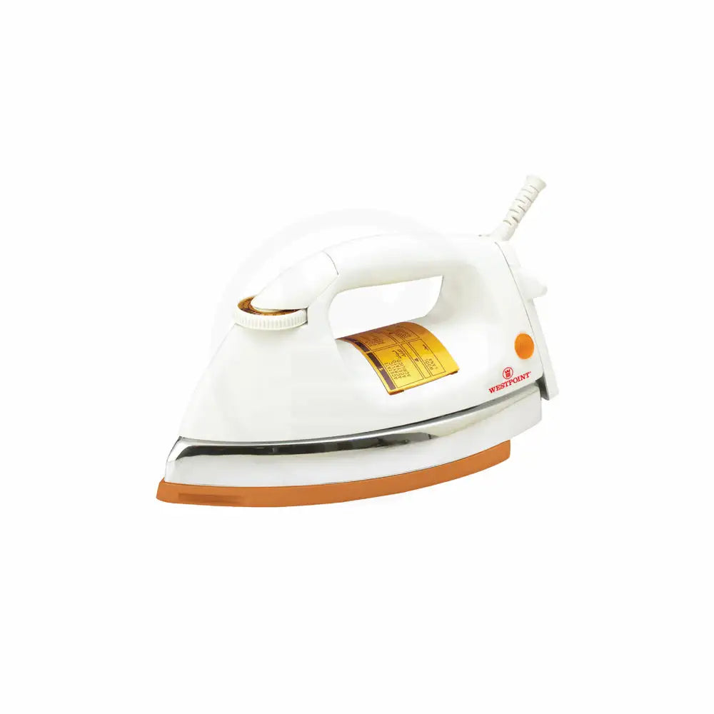 Westpoint * 100% IMPORTED Heavy Weight Dry Iron WF-84B 1000W – Non-Stick Gold Coating, Adjustable Temperature & Overheat Protection