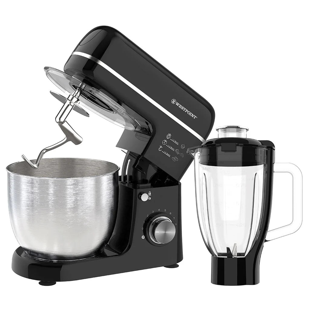 Westpoint 1500W Stand Mixer with 5L Stainless Steel Bowl & 1L Blender - WF-4627B