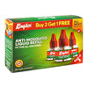 Kingtox Anti-Mosquito Liquid Vaporizer Refill Trio Pack 135ml (3x45ml) – 180 Nights Mosquito Protection