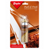 Kuangbox Push & Fresh Antiseptic Mini Air Freshener refill in Sandalwood scent, packaged in a brown cardboard blister pack with a small metallic spray can visible inside.